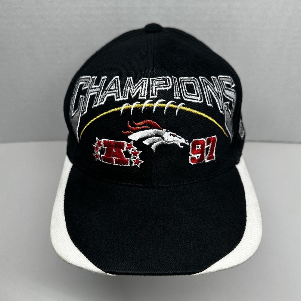 Vintage Denver Broncos Hat Cap Snap Back One Size NFL Sports Specialties 90s